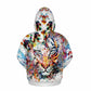 Customizing Graphic Hoodies 3D Print Tiger Pullover Sweatshirts