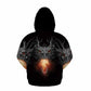 Three-headed dragon Hoodie Pullover 3d Print Sweatshirts