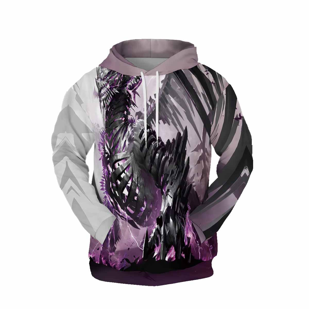 Customizing Graphic Hoodies 3D Print Metal Dragon Pullover Sweatshirts