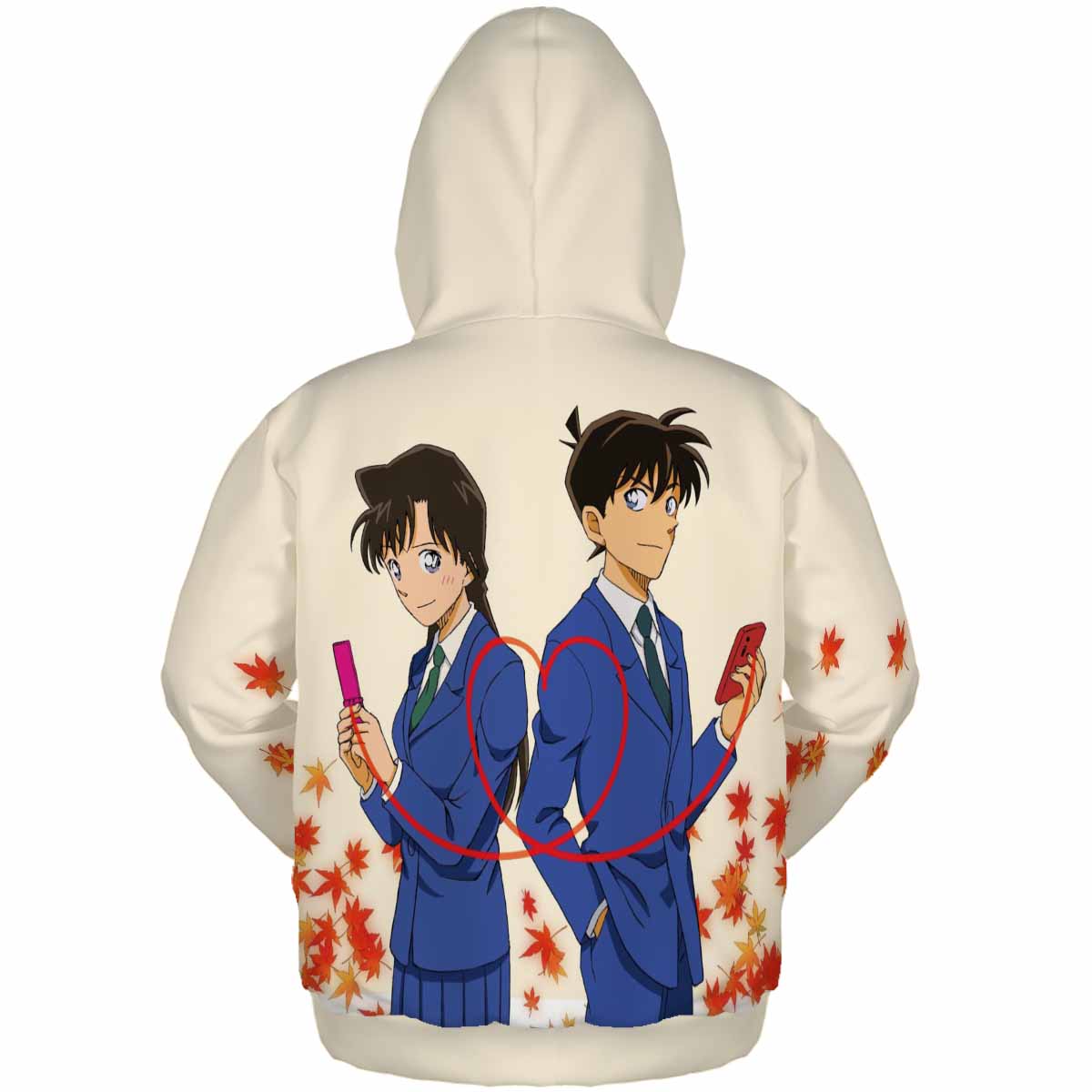 Case Closed Herren Hoodie Pullover 3D Print Sweatshirts Jimmy Kudo und Rachel Moore