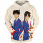 Case Closed Men's Hoodie Pullover 3d Print Sweatshirts Jimmy Kudo And Rachel Moore