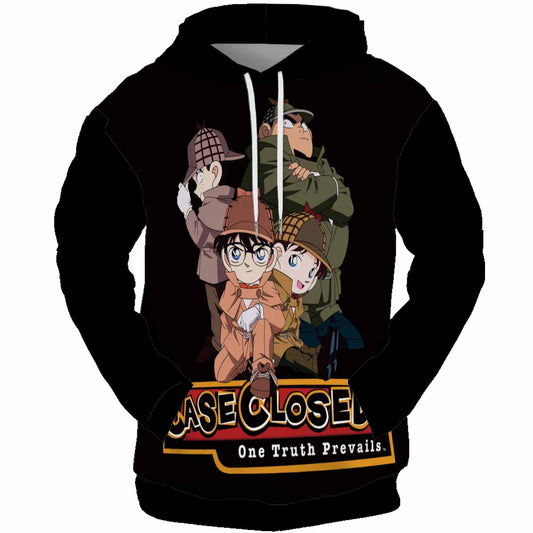 Customizing Case Closed Detective Conan Hoodie Pullover Sweatshirts One True Prevails