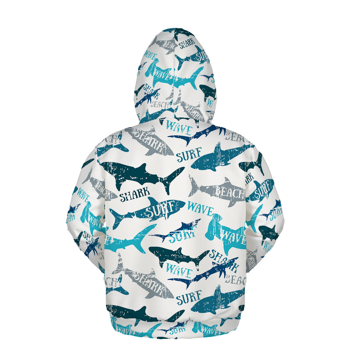 Anpassen von Grafik-Hoodies 3D-Druck Niedliche Haifisch-Pullover-Sweatshirts