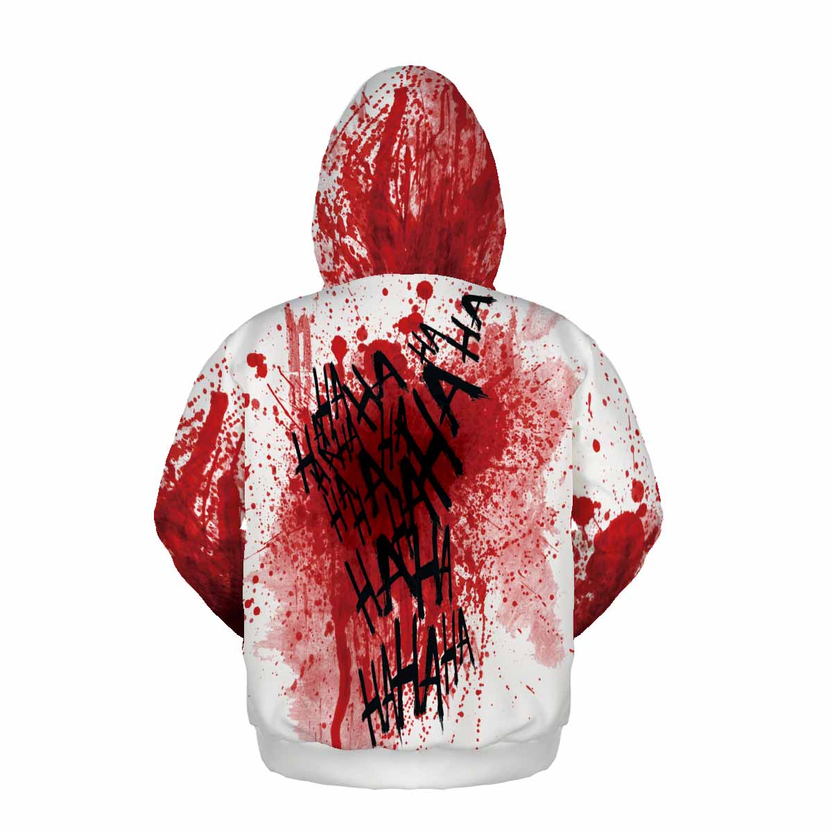 3D Print Joker Bloody Mouth Hoodie Pullover Sweatshirts