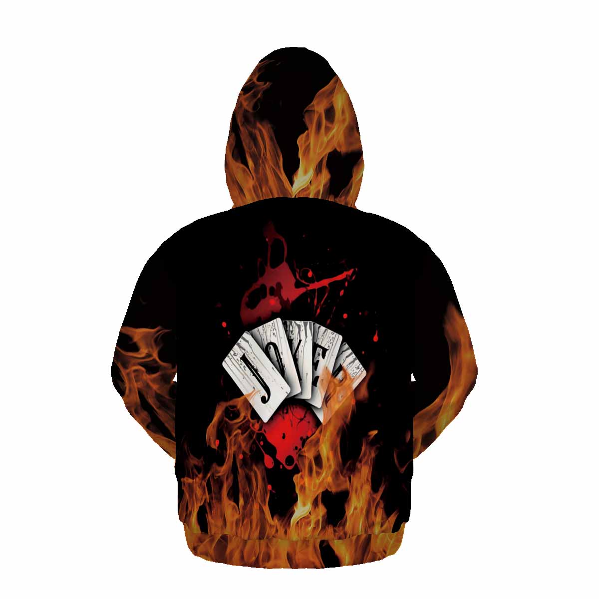 3D Print Joker Poker Hoodie Pullover Sweatshirts