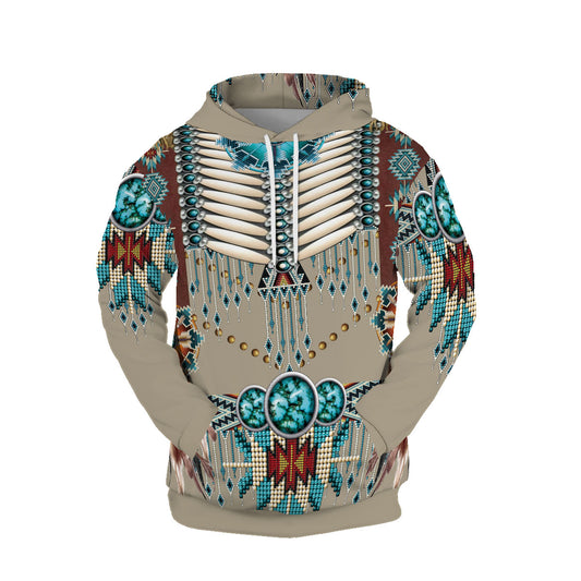 Anpassen von Grafik-Hoodies 3D-Druck-Indianer-Pullover-Sweatshirts