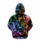 Bunte Rauch Hoodie Pullover 3D-Druck-Sweatshirts