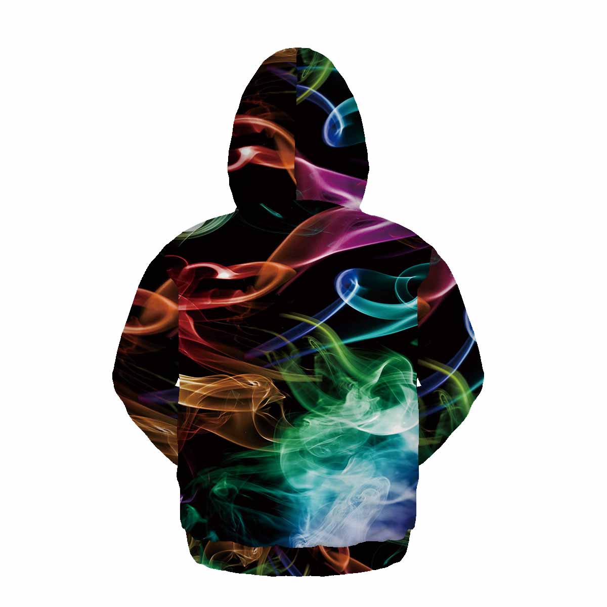 Customizing Colorful Smoke 3D Print Pullover Sweatshirts