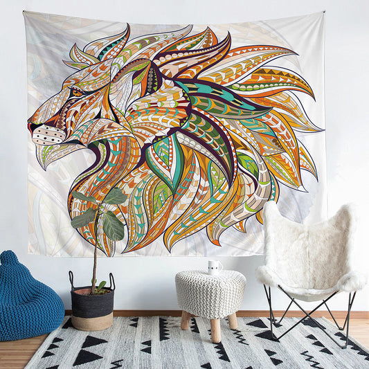 60x50 inch tapestry bohemian lion wall decoration Home Decor