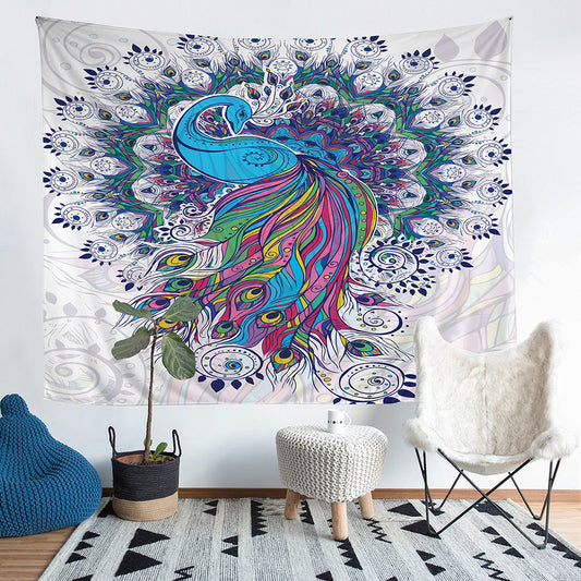 36*25 inch bohemian tapestry with peacock printing wall decoration Home Decor
