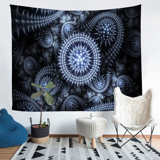 Horrifying trippy tapestry wall hanging Home Decor