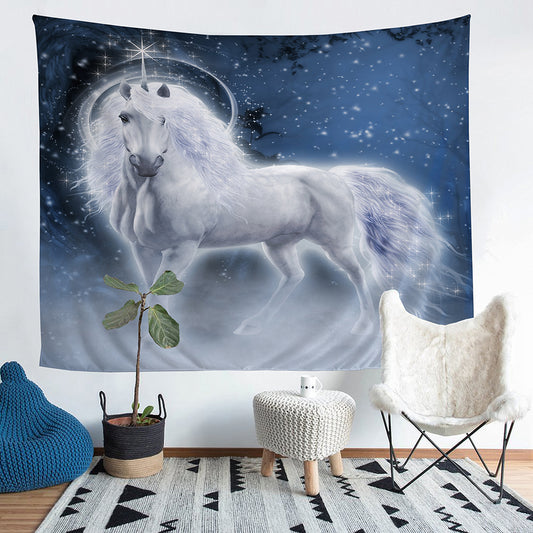 3D unicorn tapestry wall decoration