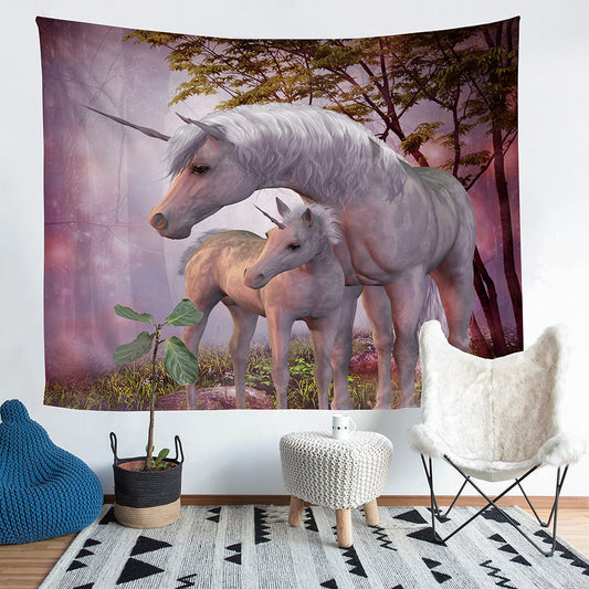 3D unicorn tapestry wall decoration Home Decor DJS03