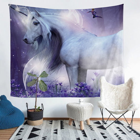 3D unicorn tapestry wall decoration Home Decor DJS05