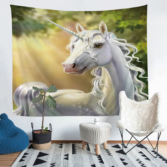 3D unicorn tapestry wall decoration Home Decor DJS07