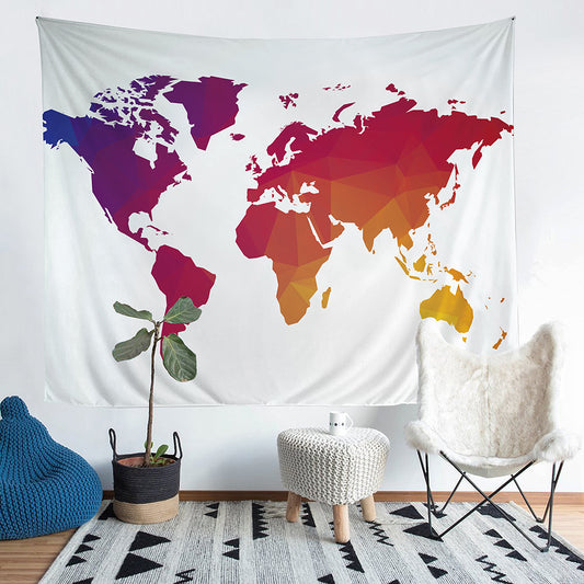 3D vintage world map tapestry wall decoration Home Decor