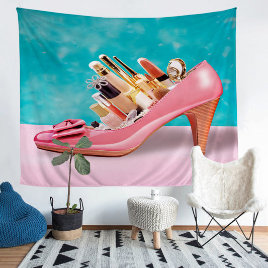 3D high heel tapestry for girls wall decoration Home Decor