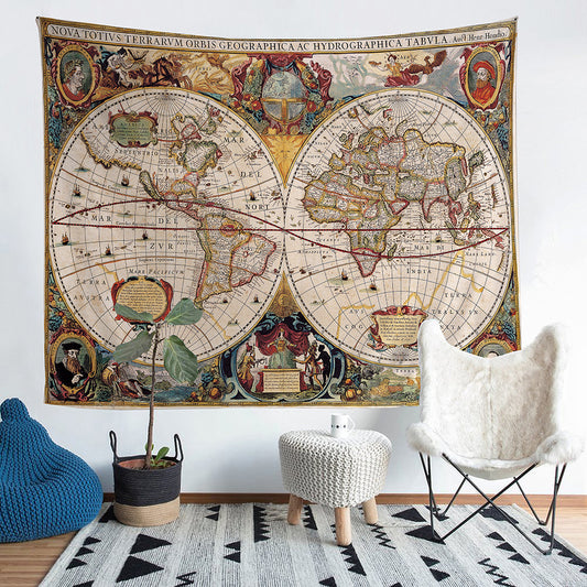 3D ancient world map wall decoration Home Decor