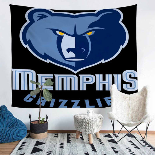 Memphis Grizzlies 3D Wandteppich Wanddekoration Home Decor 