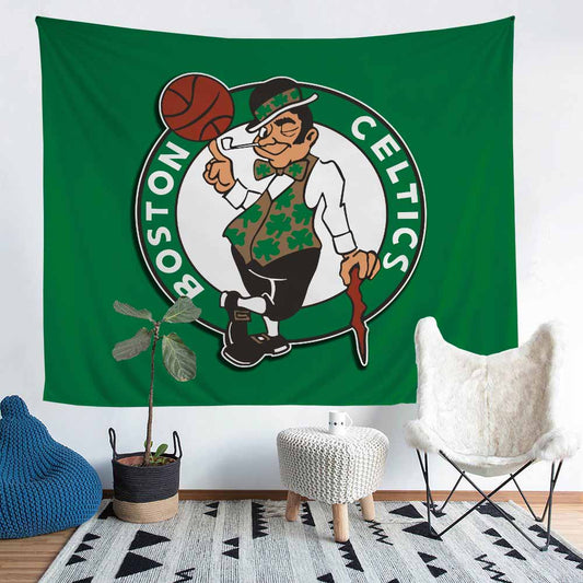 Boston Celtics 3D-Wandteppich, Wanddekoration, Heimdekoration 