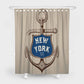 3D waterproof and mildewproof shower curtains New York anchor