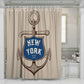 Wasserdichter und schimmelfester 3D-Duschvorhang New York Anker 