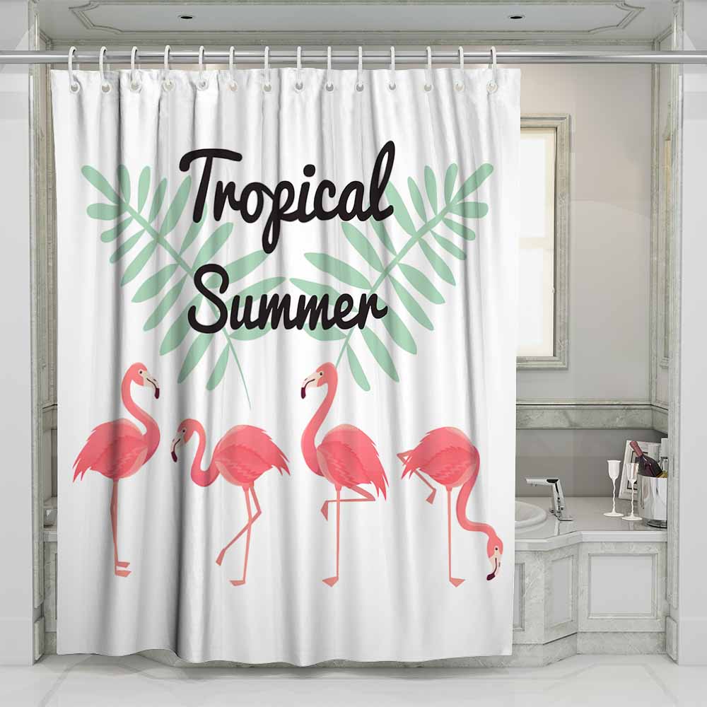 3D wasserdichte Duschvorhänge tropischer Sommer 