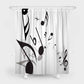 3D waterproof shower curtains fluttering music