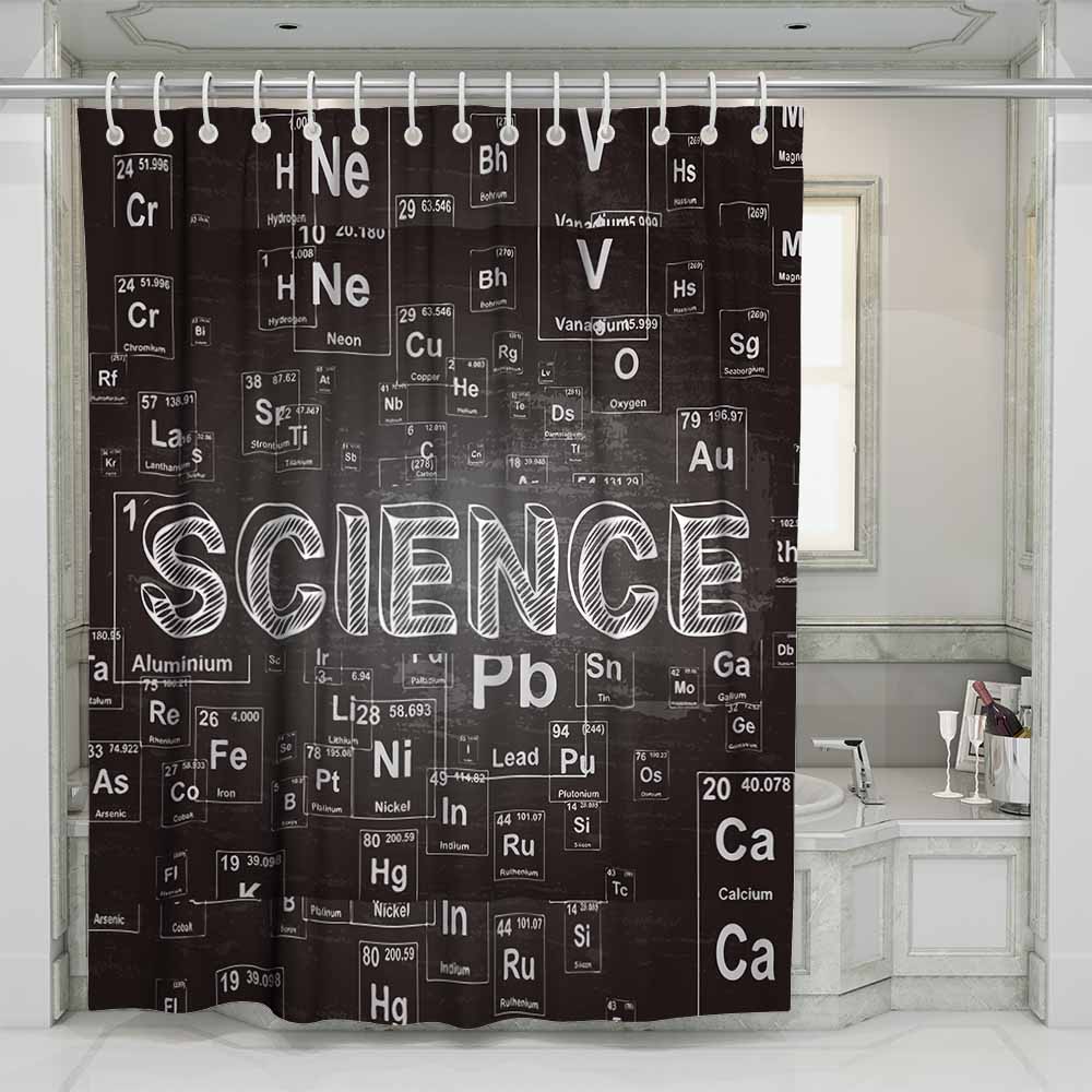 3D waterproof shower curtains elements